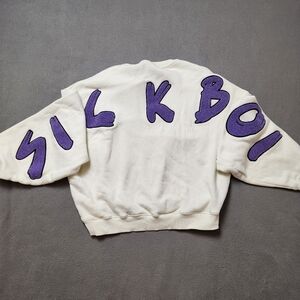 RARE Sick Boi Ren white and purple Sweatshirt Size M unisex Shirt